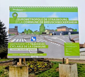 Panneau piste cyclable 