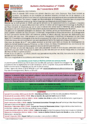 Bulletin d'information n°7/2025 du 7 novembre 2025