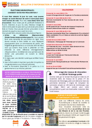 BULLETIN d'information BI-2-2026 du 26 février 2026